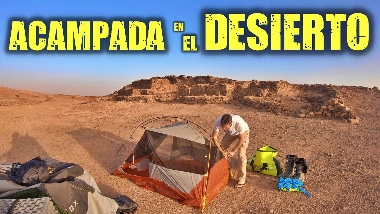 Nuestra PRIMERA ACAMPADA en el DESIERTO 🐪 🌵 (E08). La emoción de acampar bajo las estrellas.