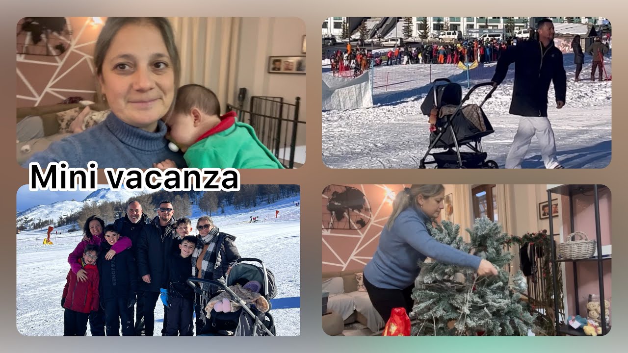 Prima neve per Noemi// Weekend a Sestriere//smonto l’albero di natale 🎄 ￼
