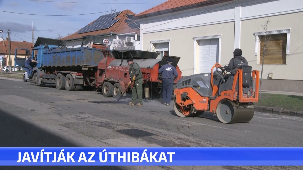 Javítják az úthibákat
