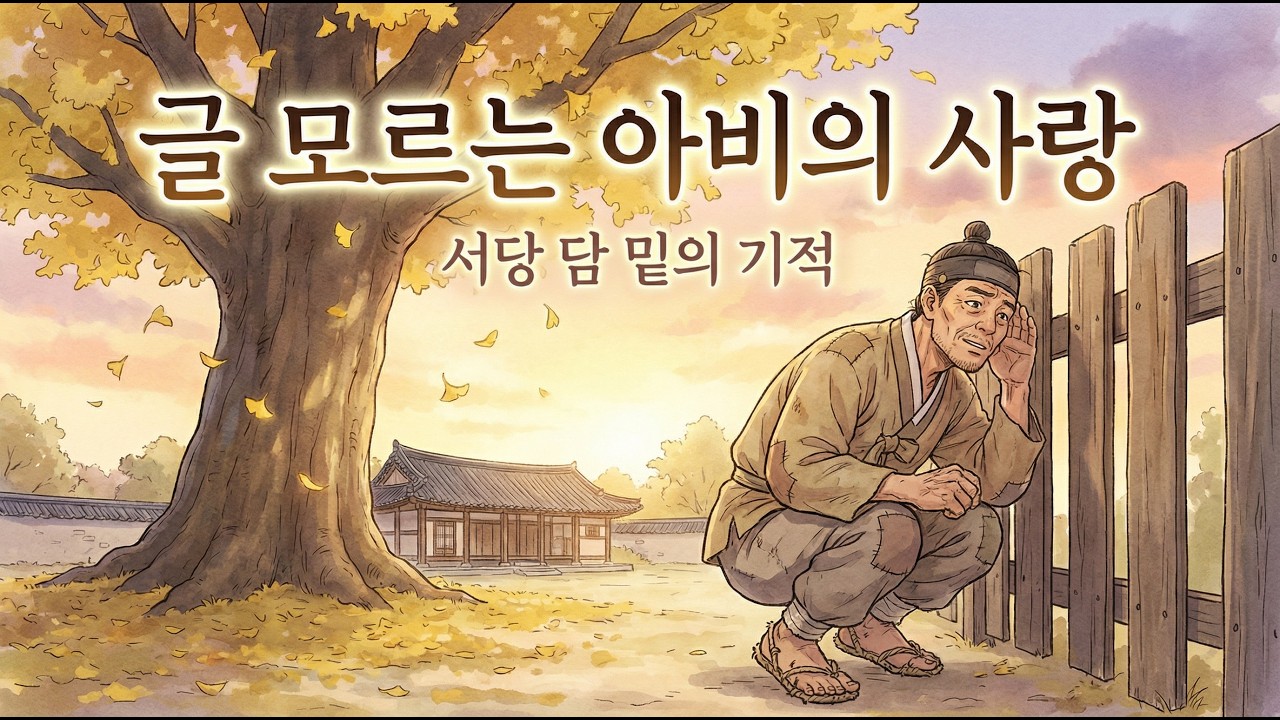 글도 모르는 아비가 매일 서당 담 밖에 앉아 있었던 이유