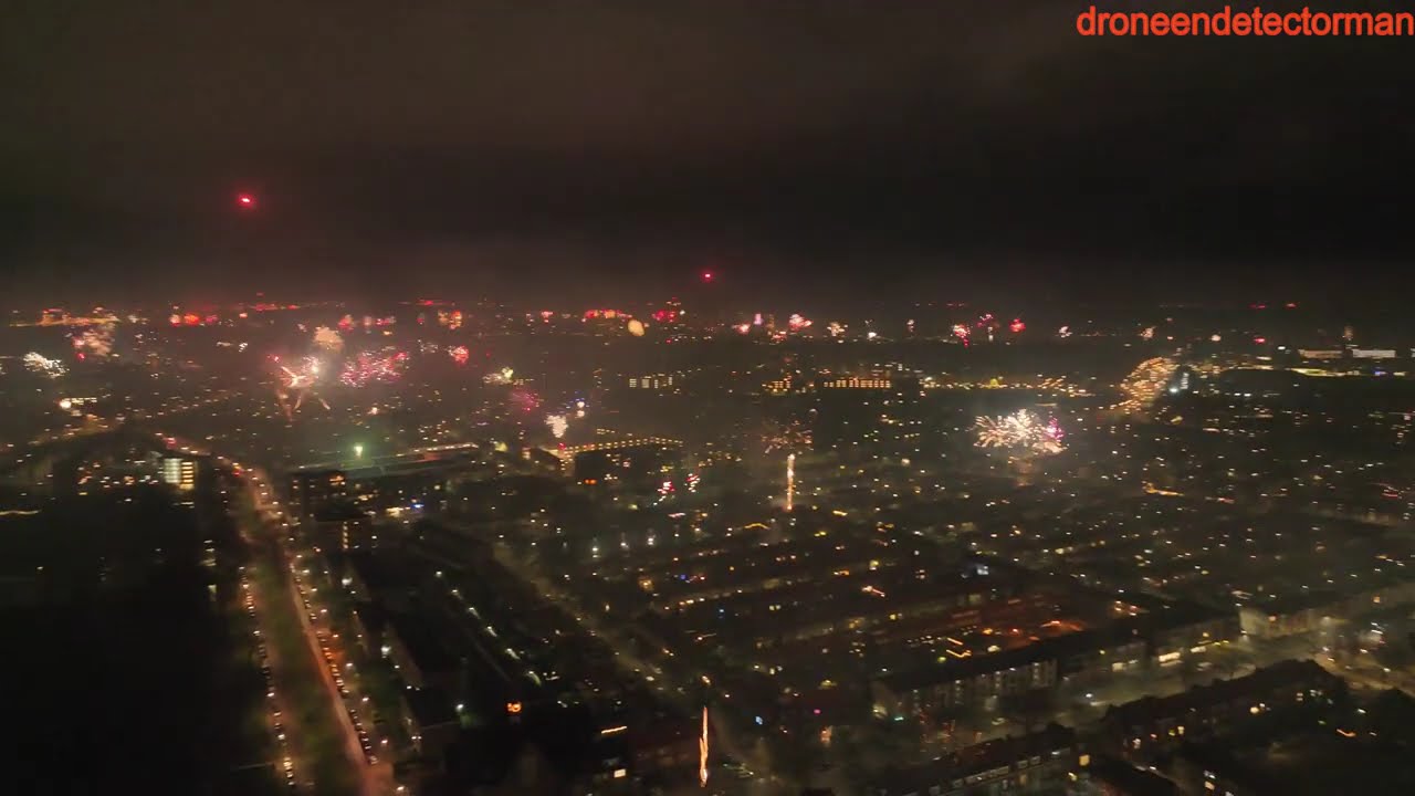 Nieuwjaar vuurwerkvlucht 2025 - 2026
