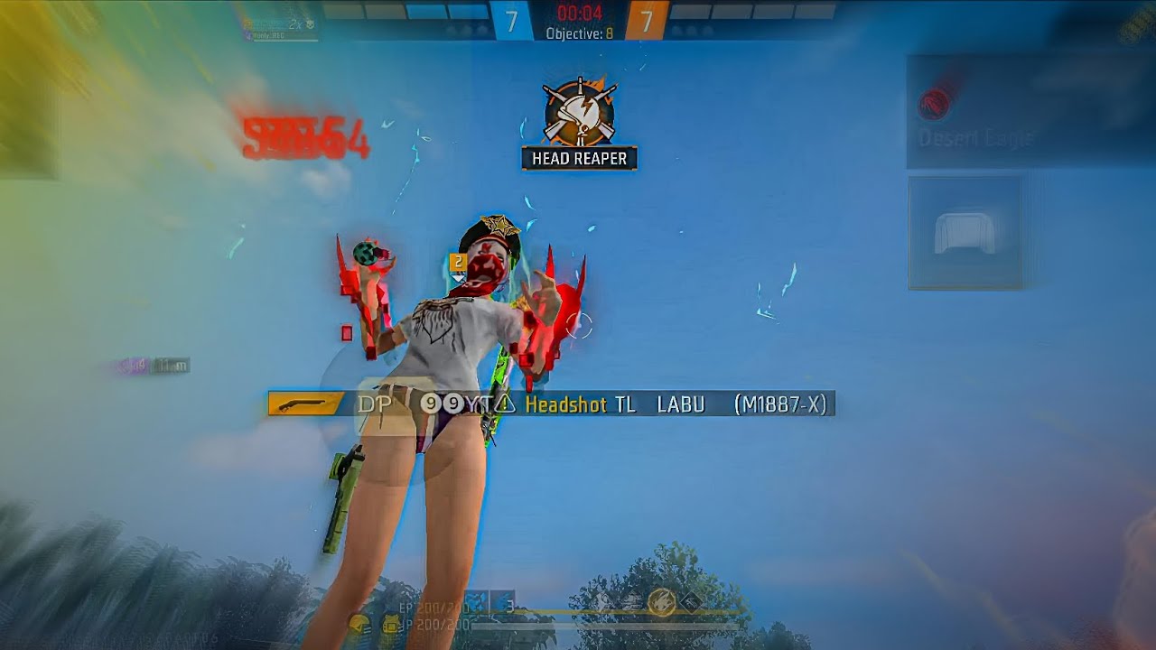 Only One Tap 💥custom gameplay 🧿1vs4 Free fire 🔥