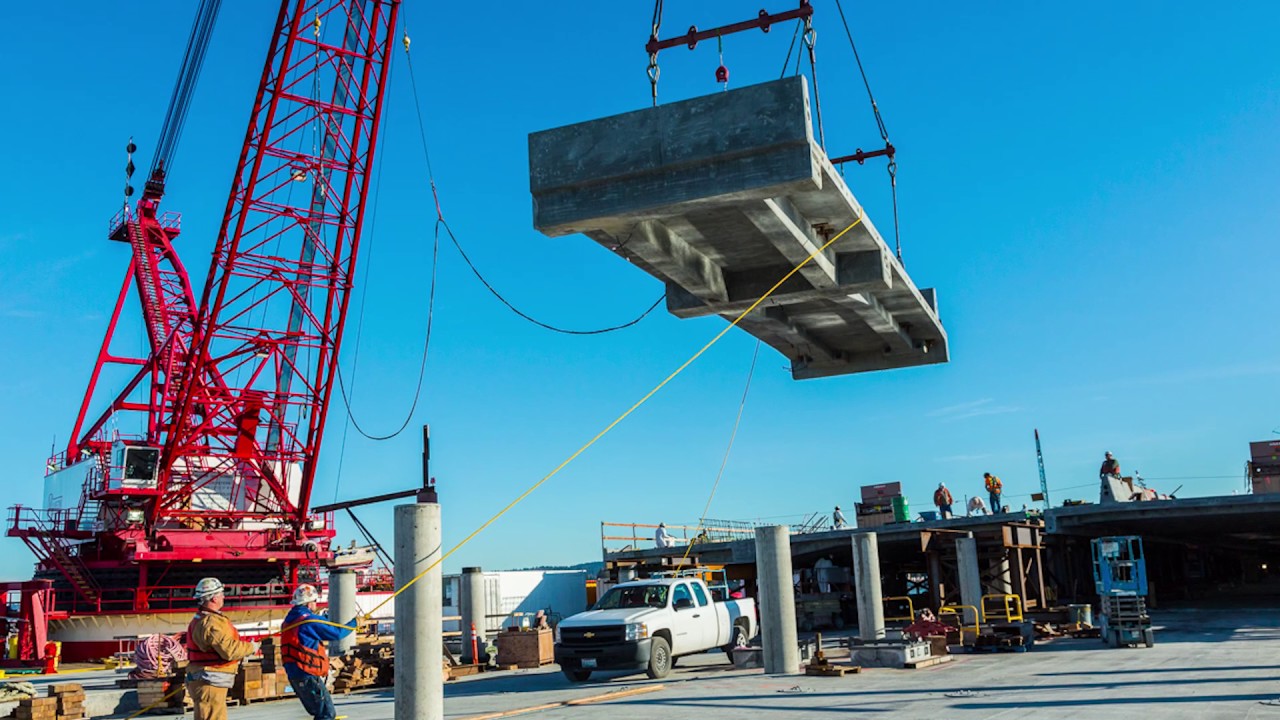 SR 520 - Building the new SR 520 floating bridge - Floating Bridge & Landings Project - Nov. 2016