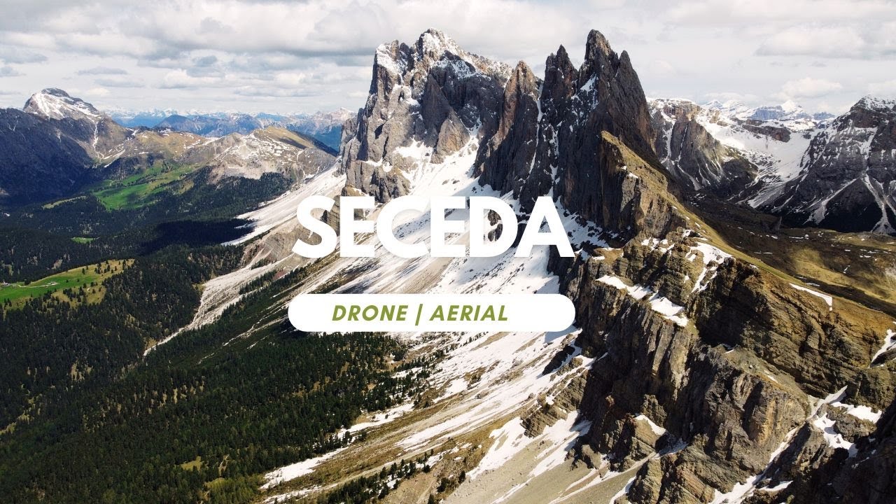 Seceda Mountain from Above Stunning Drone Footage 4K