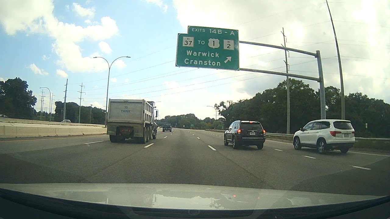 Driving from Providence to Warwick, Rhode Island - I-95 South