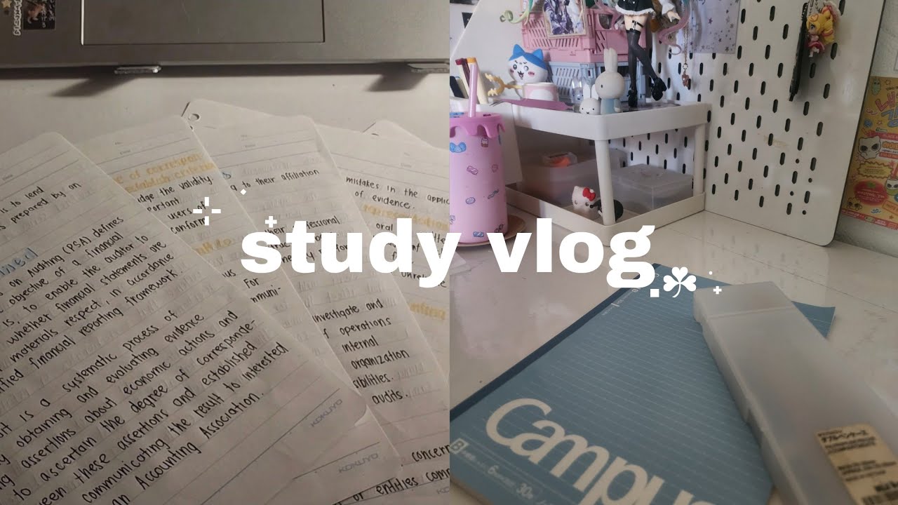 📚  study vlog  📘 lots of writings | selfcare | haul 