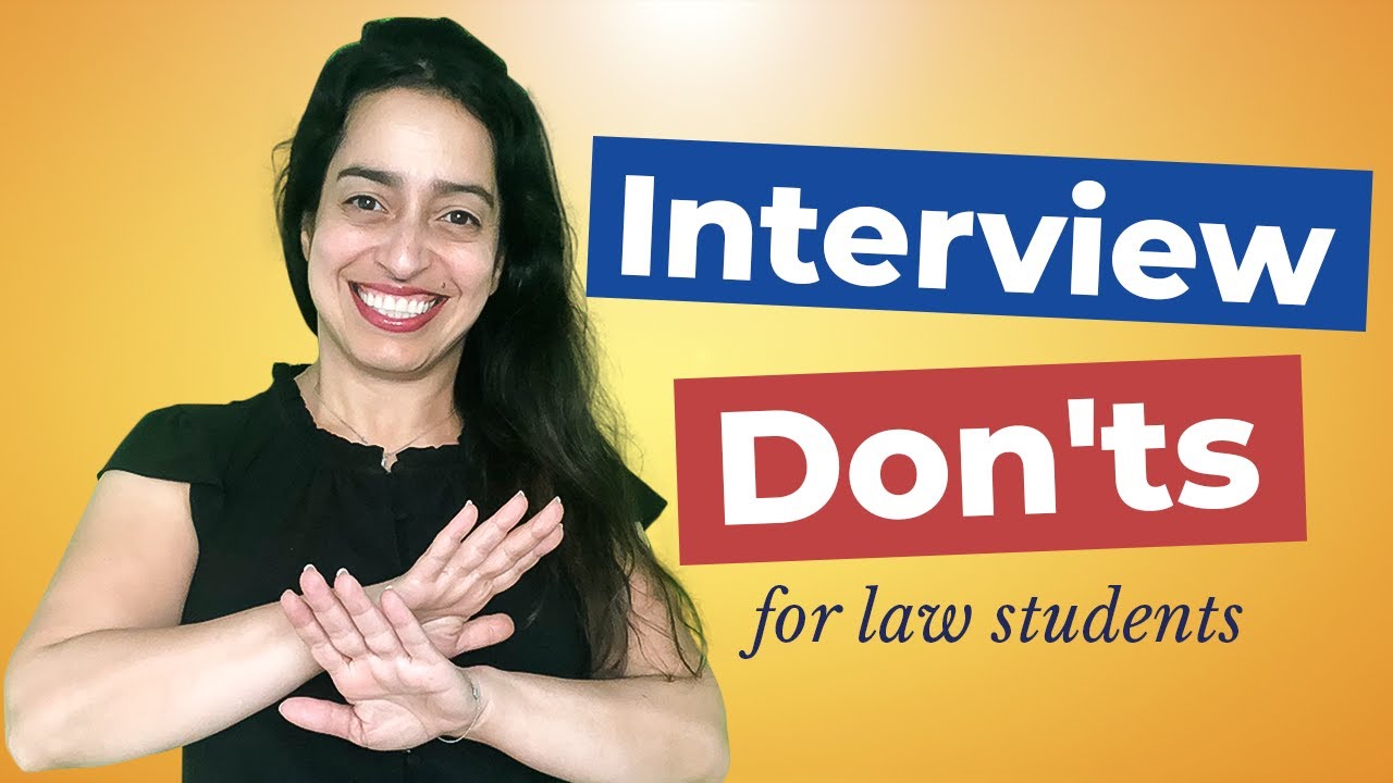 Interview Mistakes to Avoid  I  How to Get a BigLaw Job