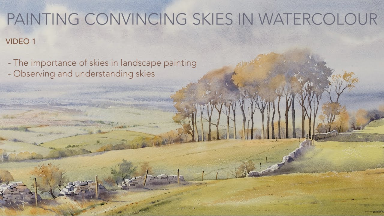 PAINT AMAZING SKIES IN WATERCOLOUR!