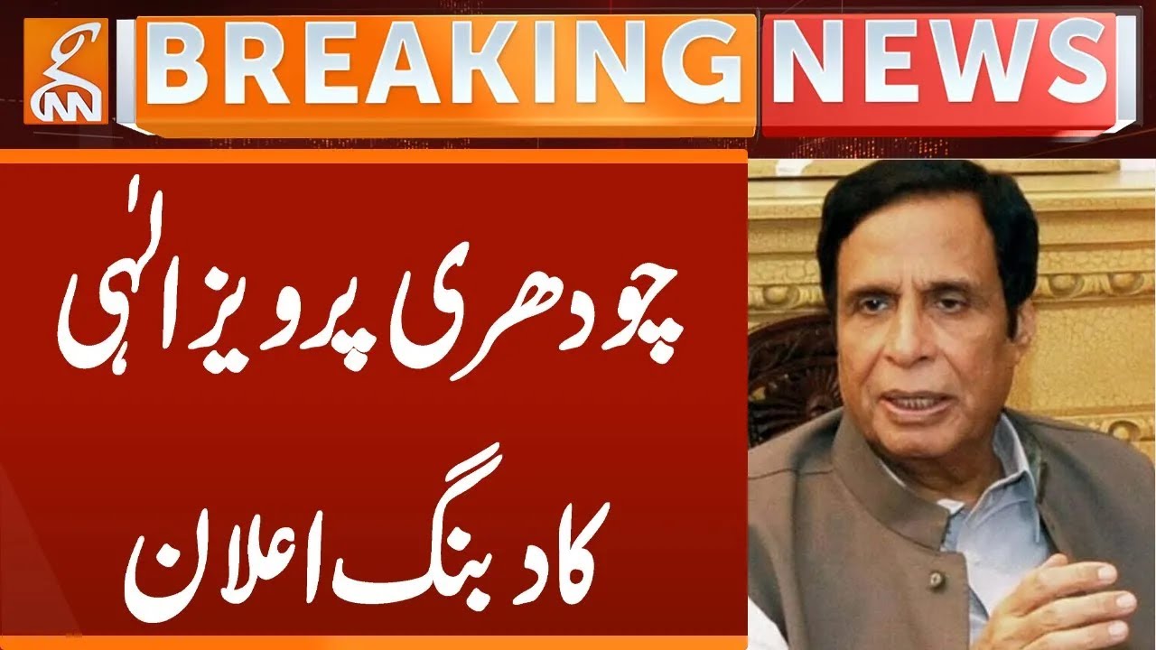 Ch Pervaiz Elahi Important Statement Regarding Imran Khan | Breaking News | GNN