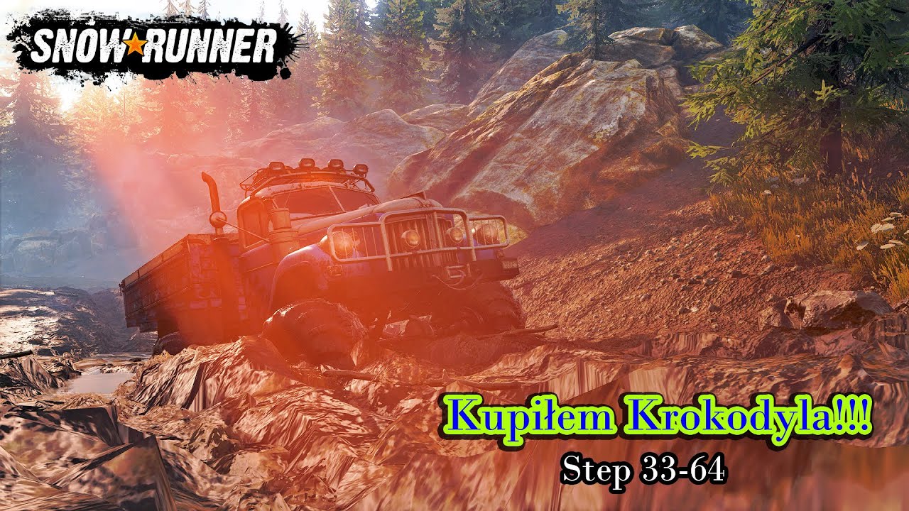 SnowrunnerL Step 33-64 &bdquo;Krokodyl&rdquo; - Pierwsze wrażenia. Test offroadowy vs ZiKZ 566A