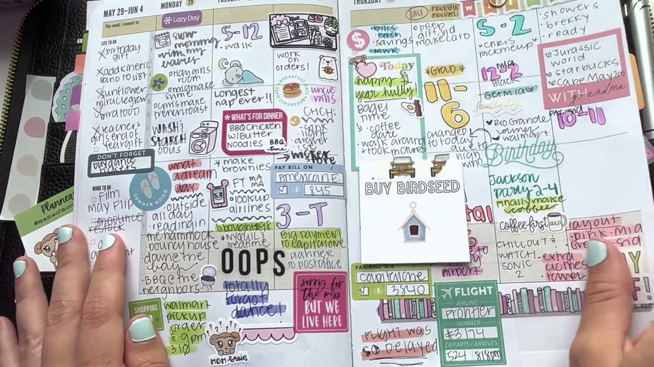 May Flipthrough Commit30, Pocket Moleskine, Hobonichi Weeks