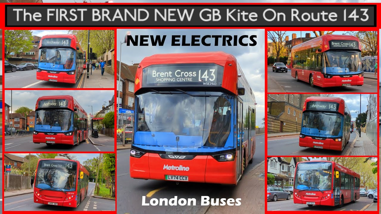 The FIRST BRAND NEW GB Kite On London Bus Route 143! Replacing Enviro200s | TfL Electric Bus Changes