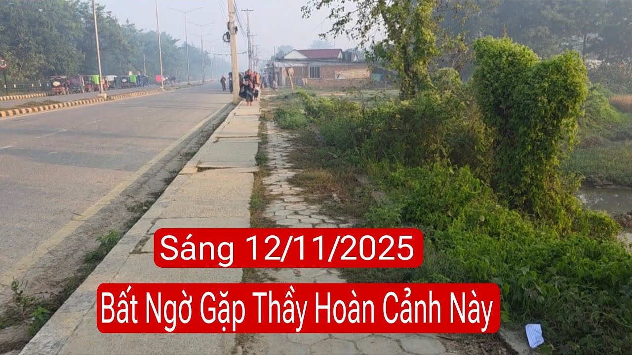 Sáng sớm 12/11 bất ngờ gặp sư Minh Tuệ trong hoàn cảnh này