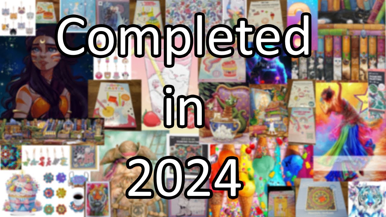 2024 Year in review : What diamond paintings did I finish in 2024 ?