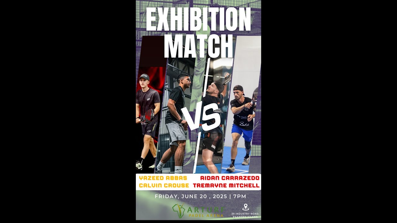 PRE TOURNAMENT EXHIBTION MATCH | YAZEED & CALVIN vs AIDAN & TREMAYNE