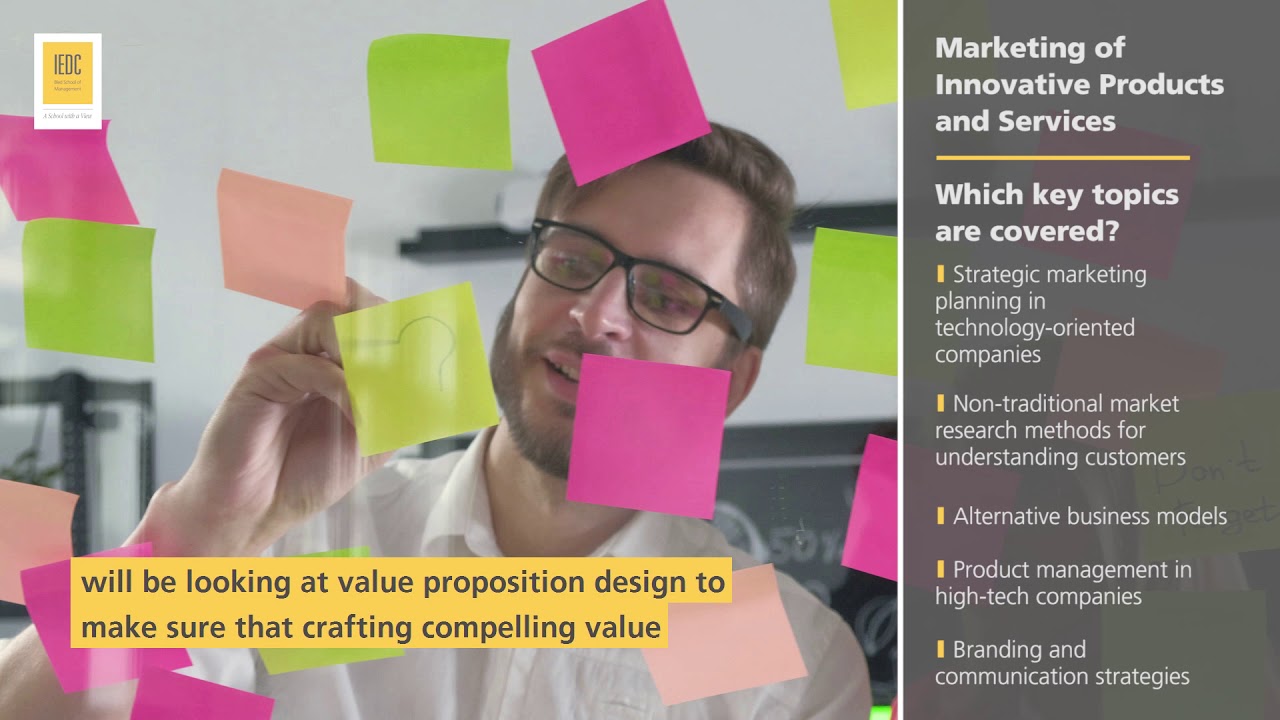 Marketing of Innovative Products and Services