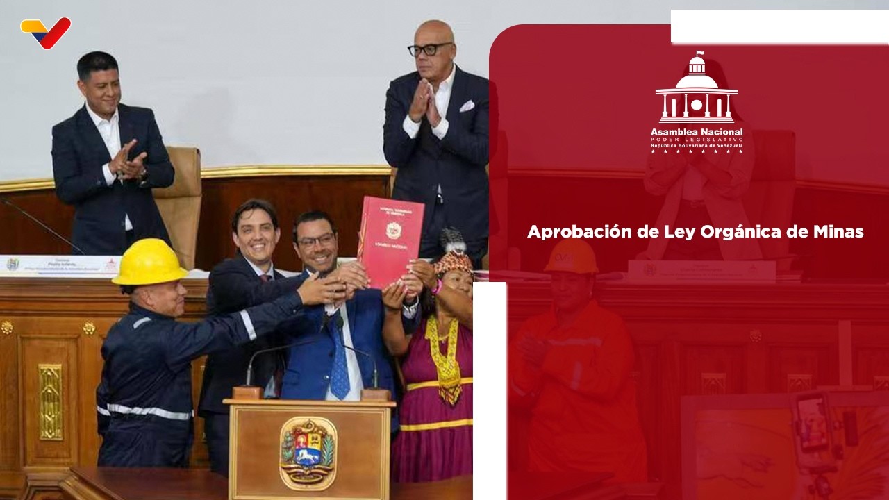 Asamblea Nacional aprueba por unanimidad la Ley Org&aacute;nica de Minas