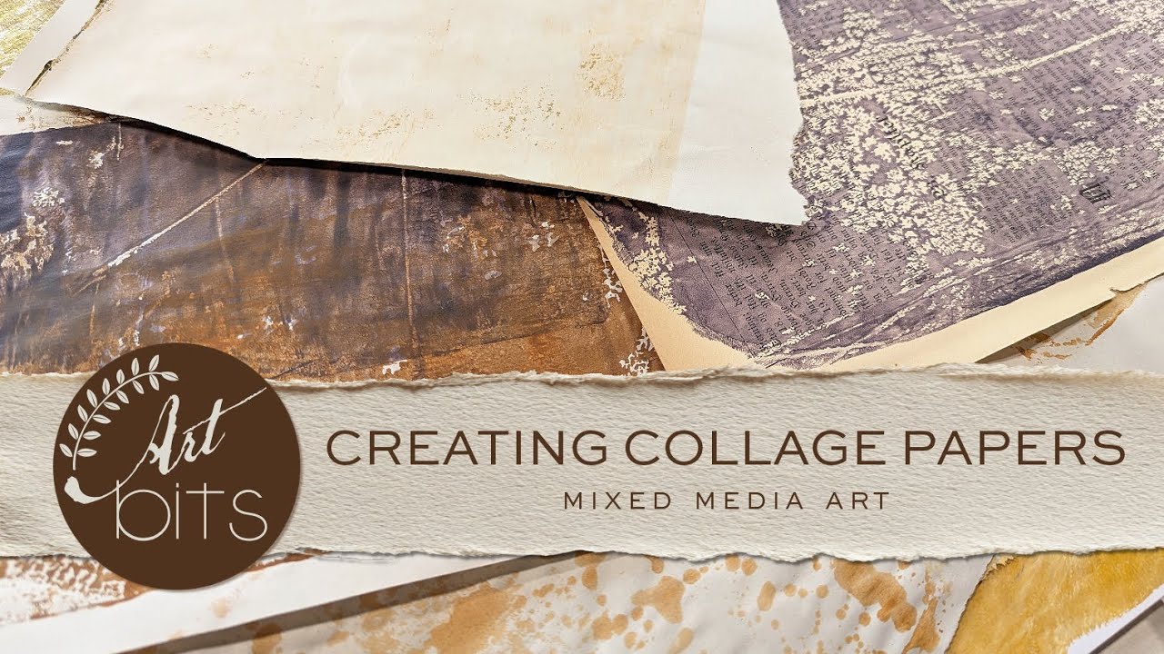 Creating Collage Papers for Mixed Media Art | Studio Hangout & Playtime