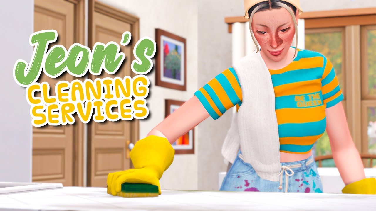 cleaning a single mom's house 🧽 | the sims 4: cleaning asmr