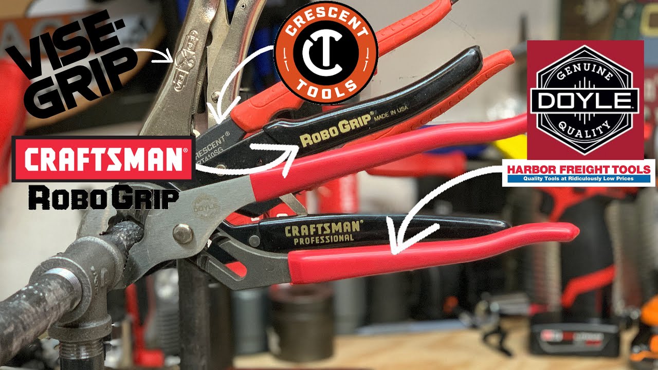 Adjustable Pliers Vise Grip vs Craftsman vs Harbor Freight Doyle vs Crescent Tool