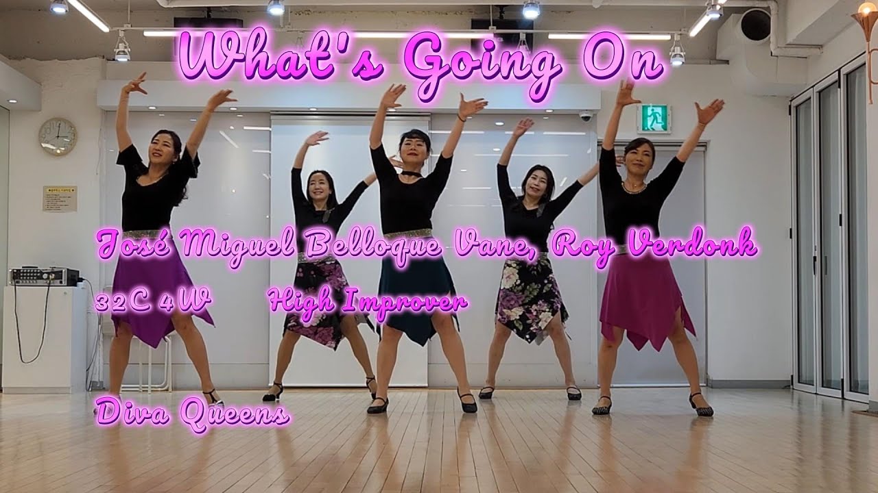 What's Going On Linedance/왓츠 고잉 온/#DellLinedance #라인댄스퀸 #디바퀸즈