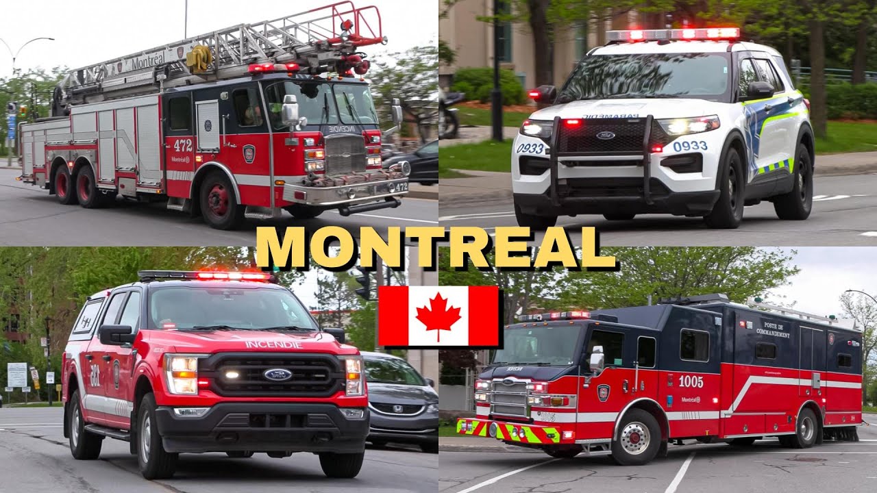 Montréal | Fire Department & Urgences-Santé EMS Units Respond Into a 2nd Alarm Structure Fire