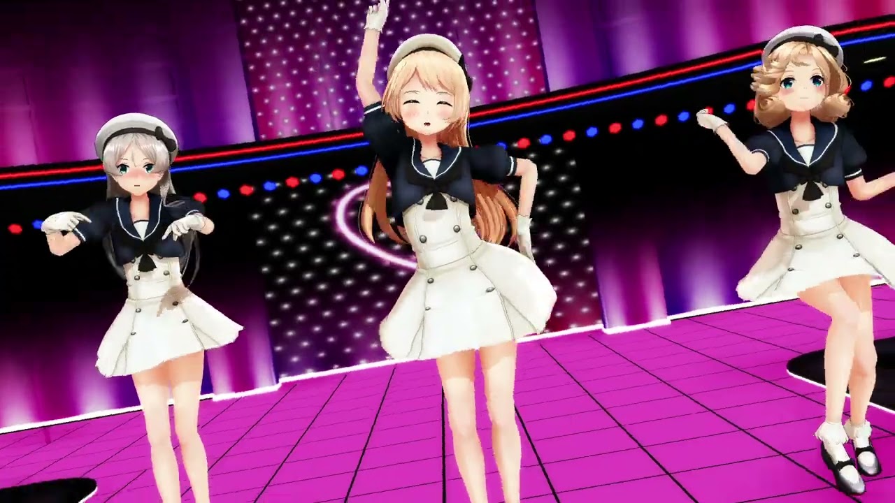 【MMD艦これ】ジャヴェリン×ジャーヴィス×ジェーナス「STEP」