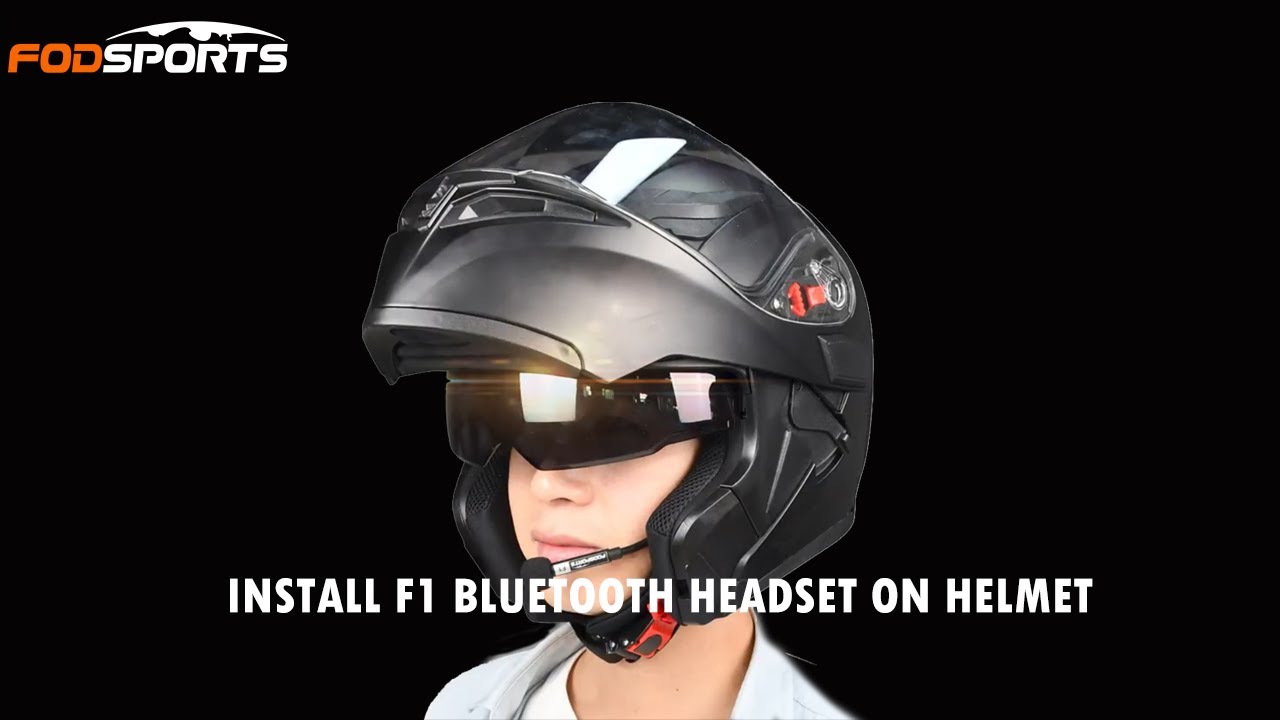 How To Install Fodsports F1 Helmet Bluetooth 5.0 Headset?