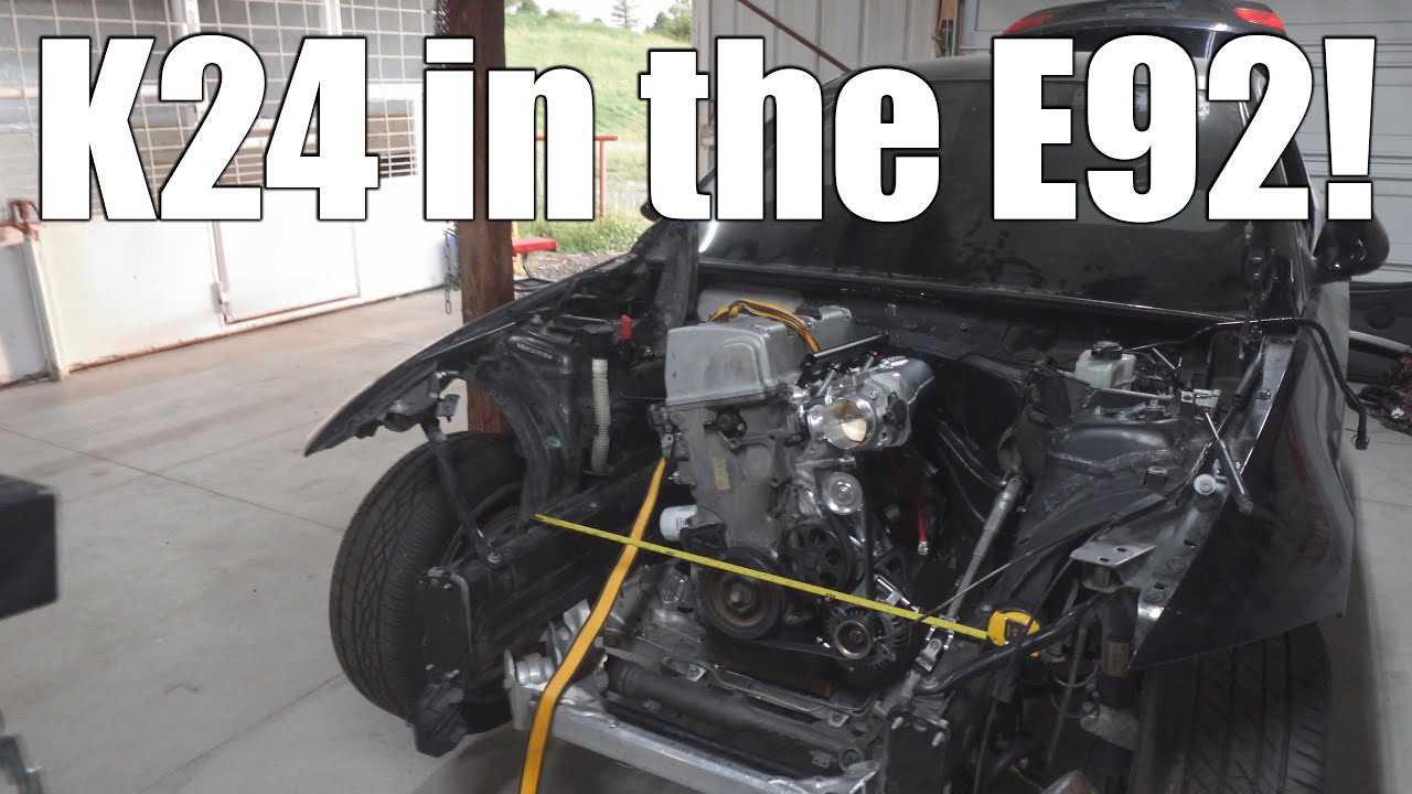 Engine Is in - E92 KSwap Drift car!