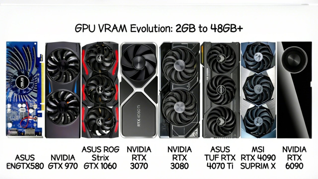 10分钟科普 GPU 显存： 2GB-48GB+，从电子垃圾到专业神器，告别选择困难！