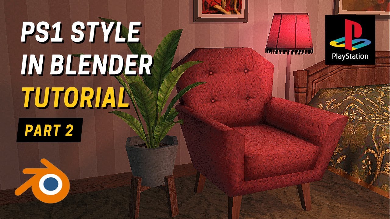 PS1 Style in Blender / Retro Low Poly Assets Beginner Tutorial - Part 2