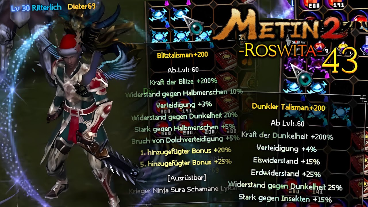 Metin2 xny1337 [43] - Dunkler Tali+200 & Blitztali+200?! Dmg-Rekorde und PvP!