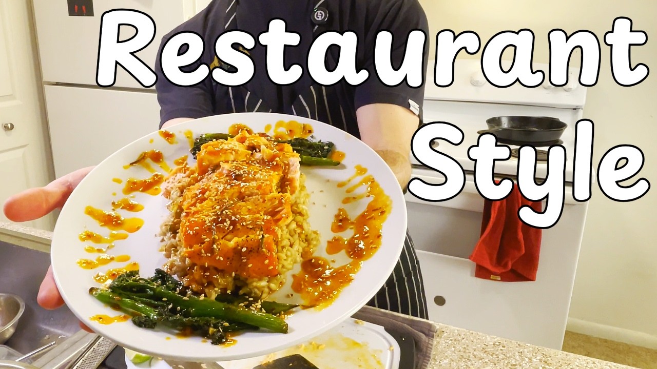 Cooking an INSANE Hot Honey Salmon & Coconut Risotto Recipe