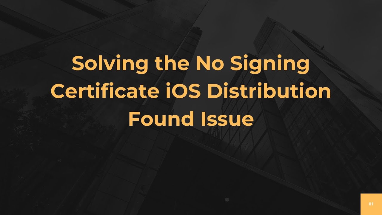 Solving the No Signing Certificate iOS Distribution Found Issue
