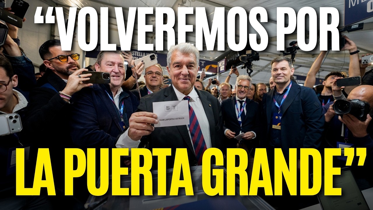 🗣️🗳️🔴🔵 LAPORTA tras votar: “VOLVEREMOS a salir por la PUERTA GRANDE”