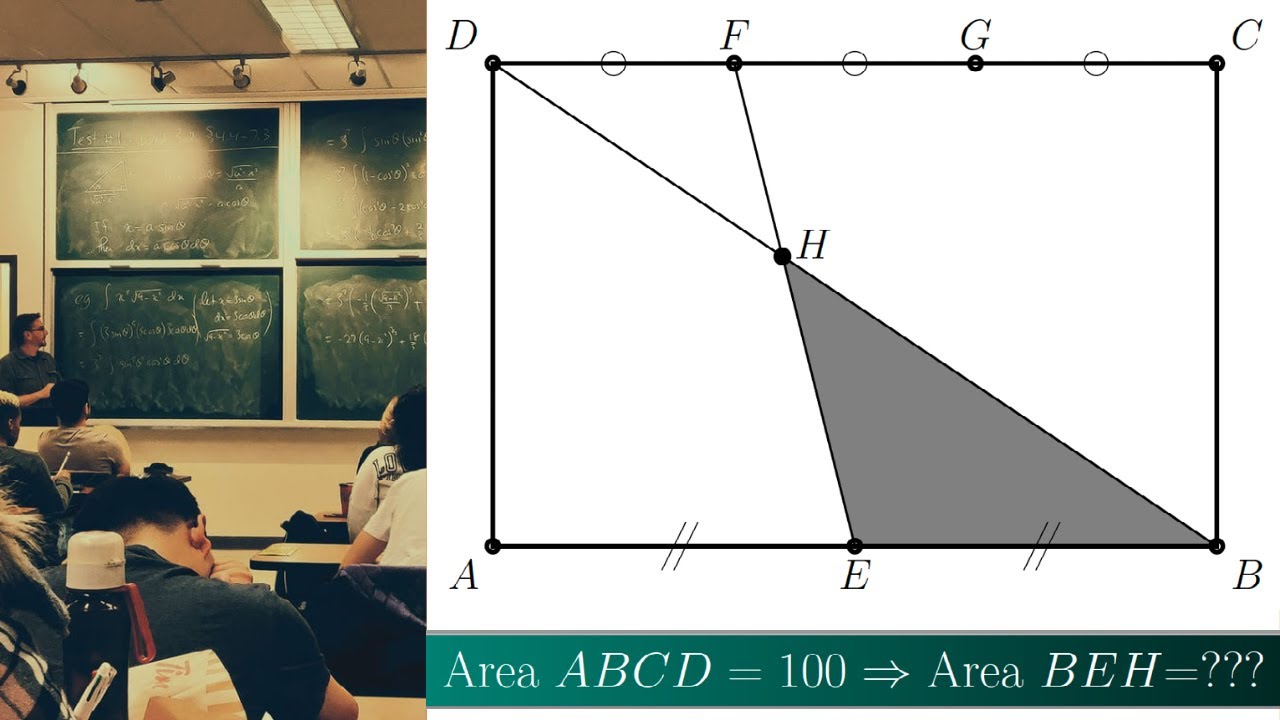 Similitudini - L'area di un triangolo (senza sapere base e altezza)