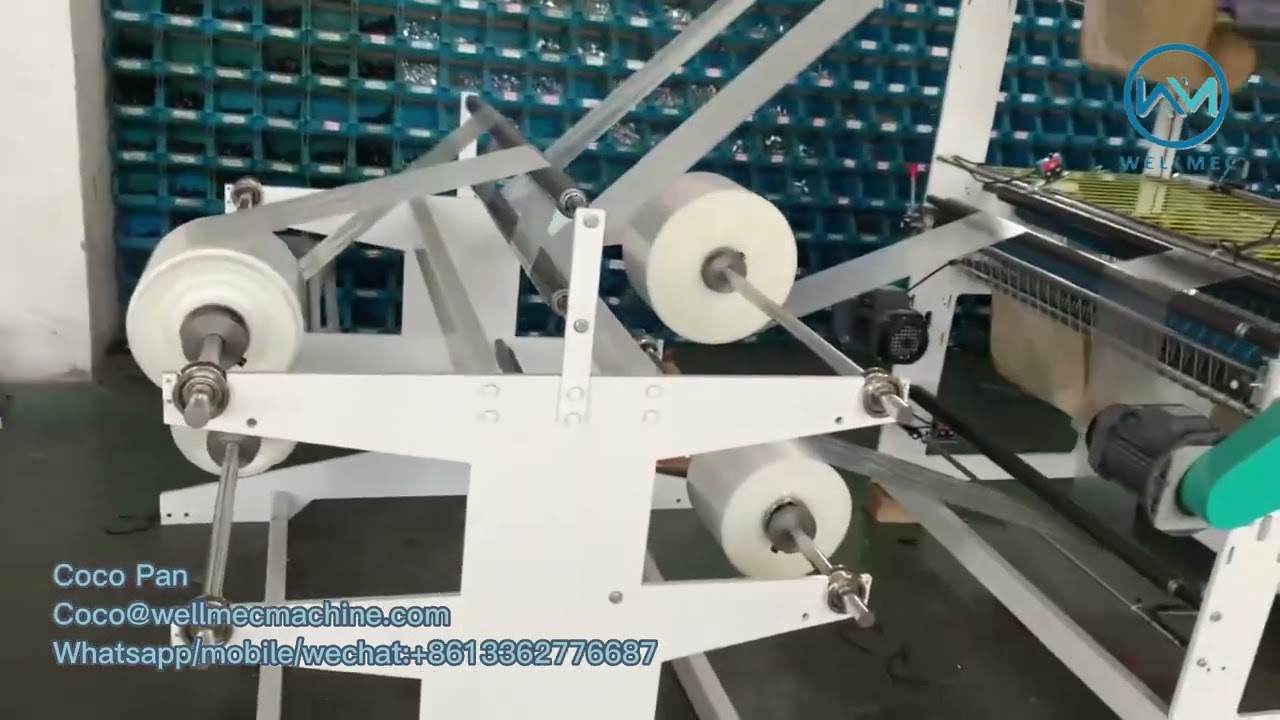 High Speed Two-Line Cold Cutting Hot Sealing Plastic Bag Making Machine for Vest & Flat Bags