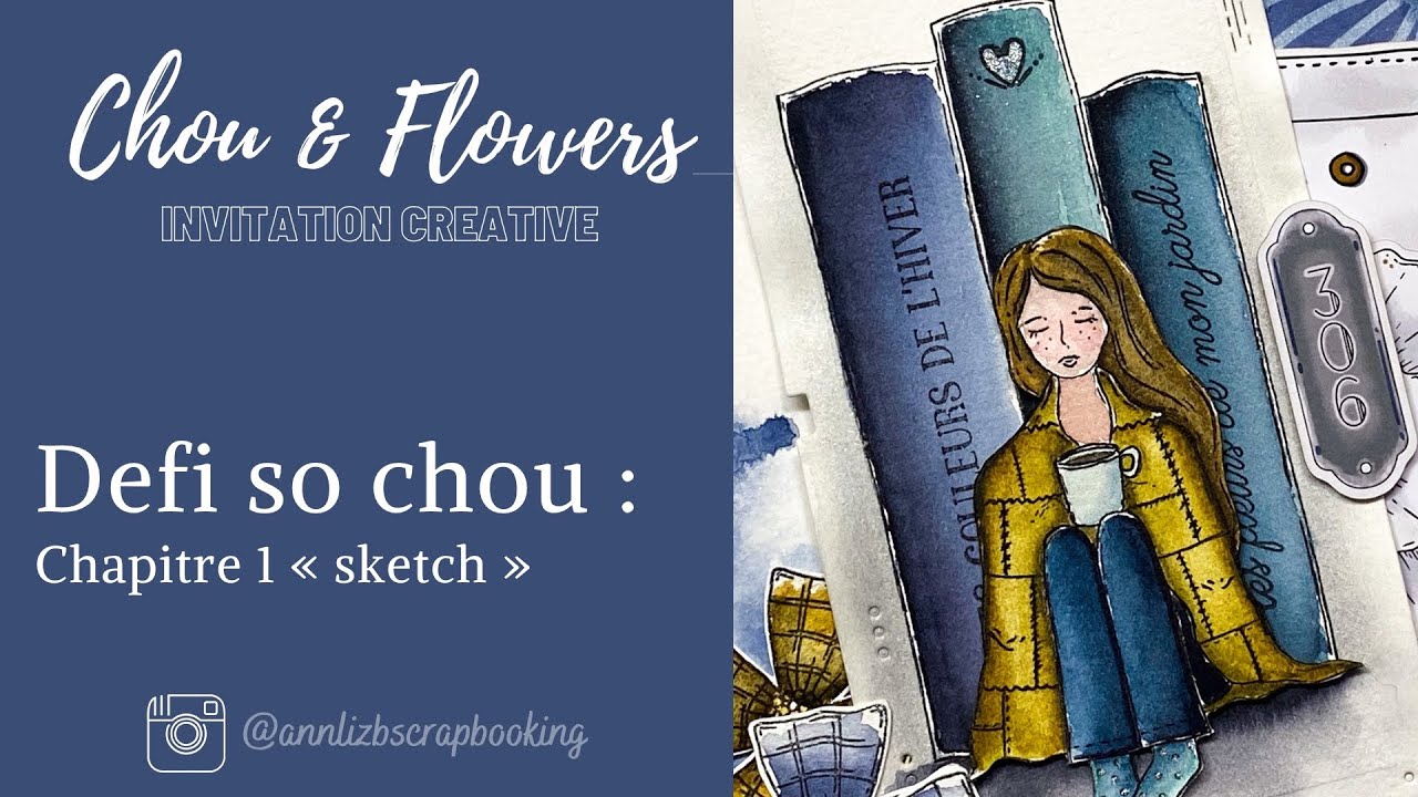 Une page de scrap sans photo et 💯 aquarelle 🖌️