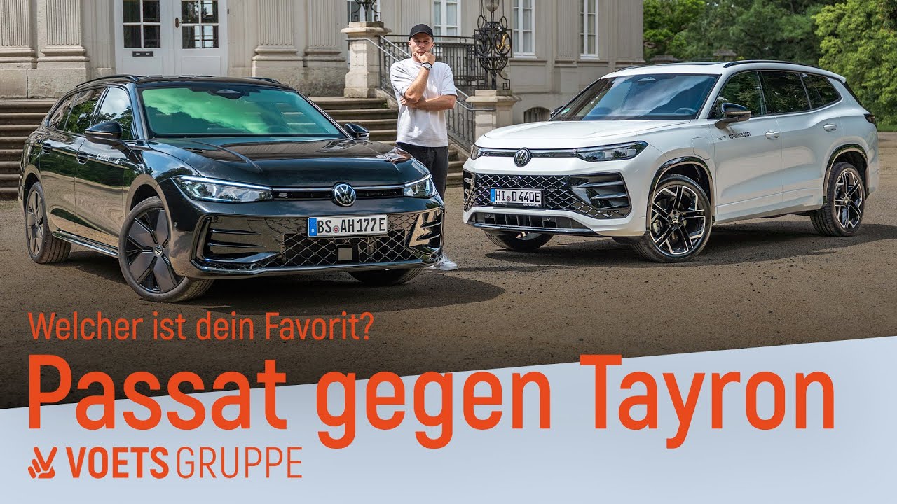 VW Passat vs. Tayron: Größe, Motoren und Ausstattung im Vergleich! | VOETS GRUPPE