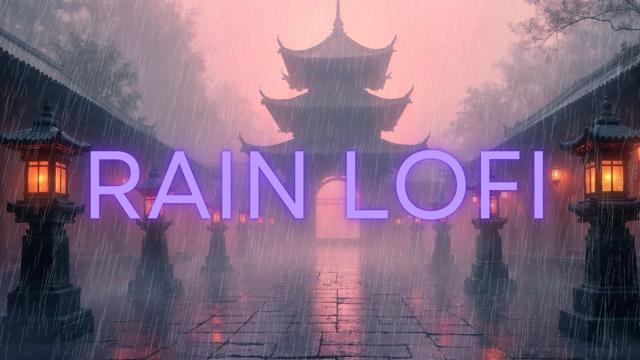 Japanese Temple Rain | Ancient Pagoda Storm Ambience