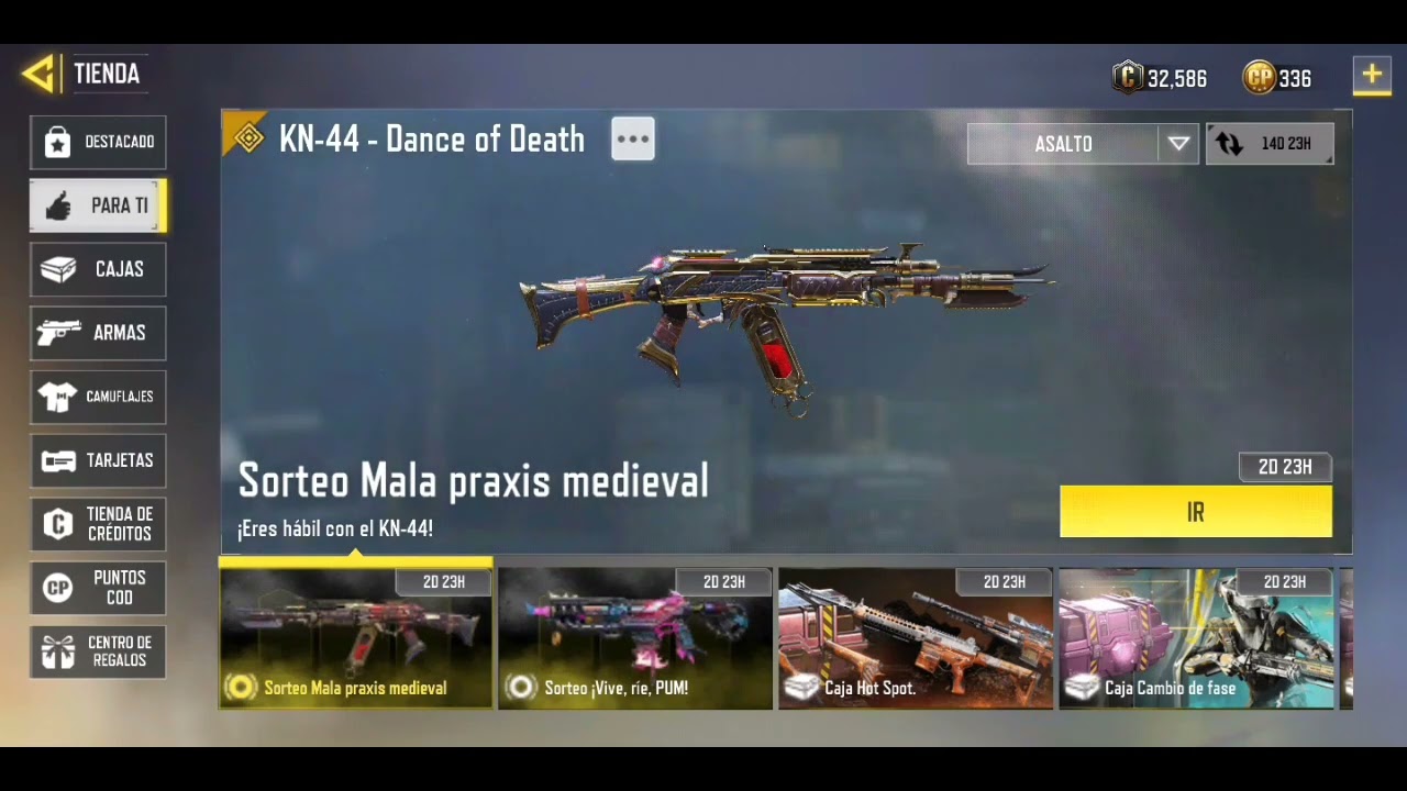PARA TI ELIGE TU ARMA COD MOBILE