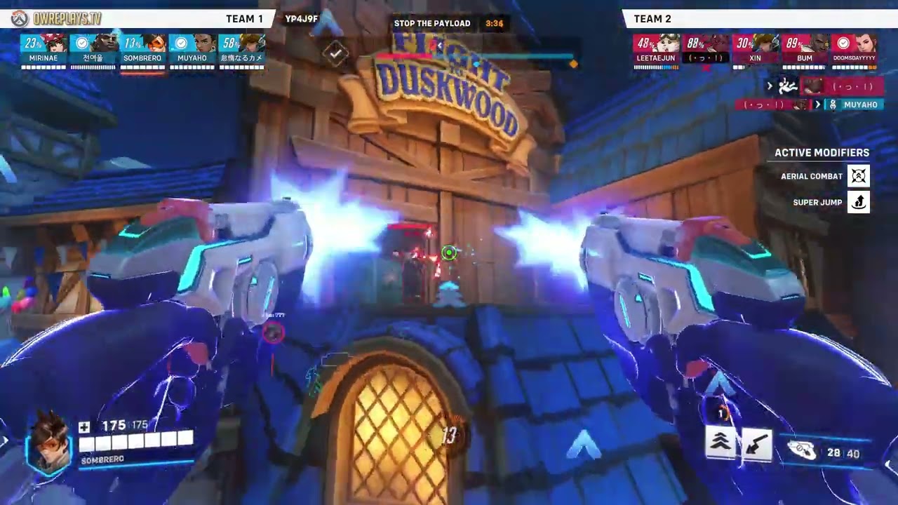 Blizzard World DPS Scramble Fun by SOMBRERO — Overwatch 2 Replay YP4J9F