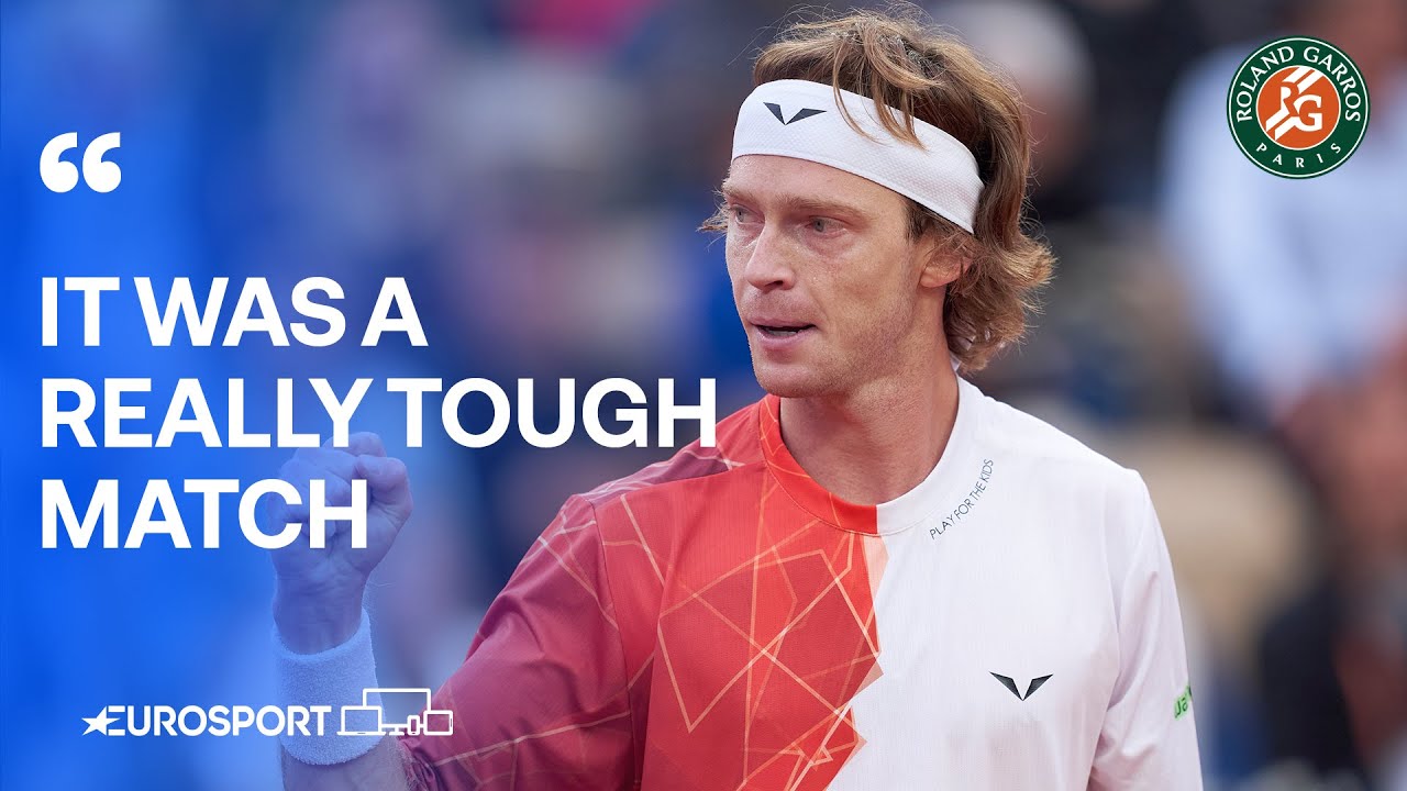 Andrey Rublev on defeating clay court 'specialist' Pedro Martinez 🙌 | French Open 2024 🇫🇷
