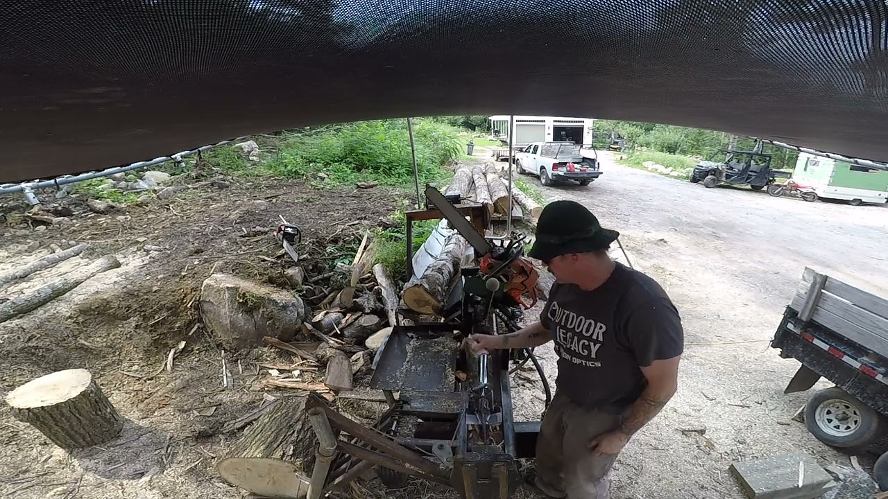 Homemade Firewood Processor