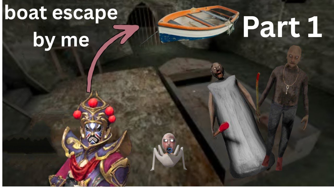 Granny Chapter 2(part 1) — Boat Escape Mission 🚤😱