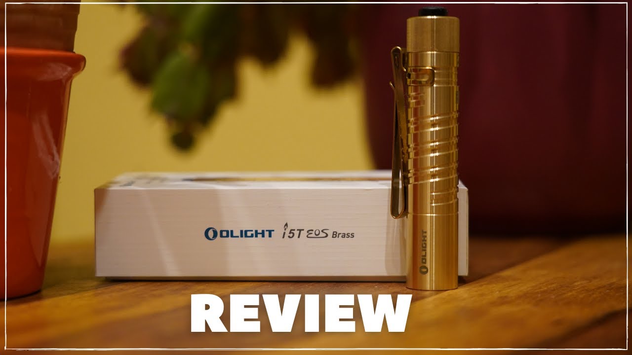 [Unboxing+Lichttest] Olight  - i5T EOS Brass Limited Edition [German 4K]
