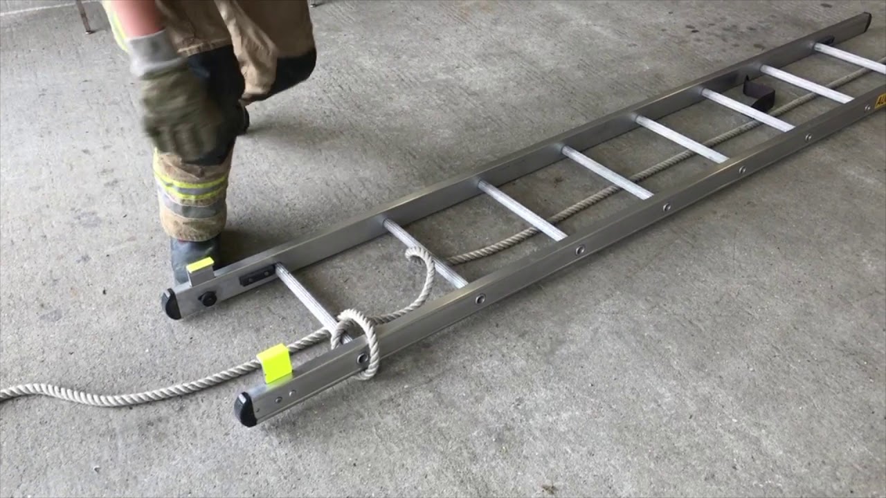 NFRS Recruit Training - Hauling a Ladder Aloft