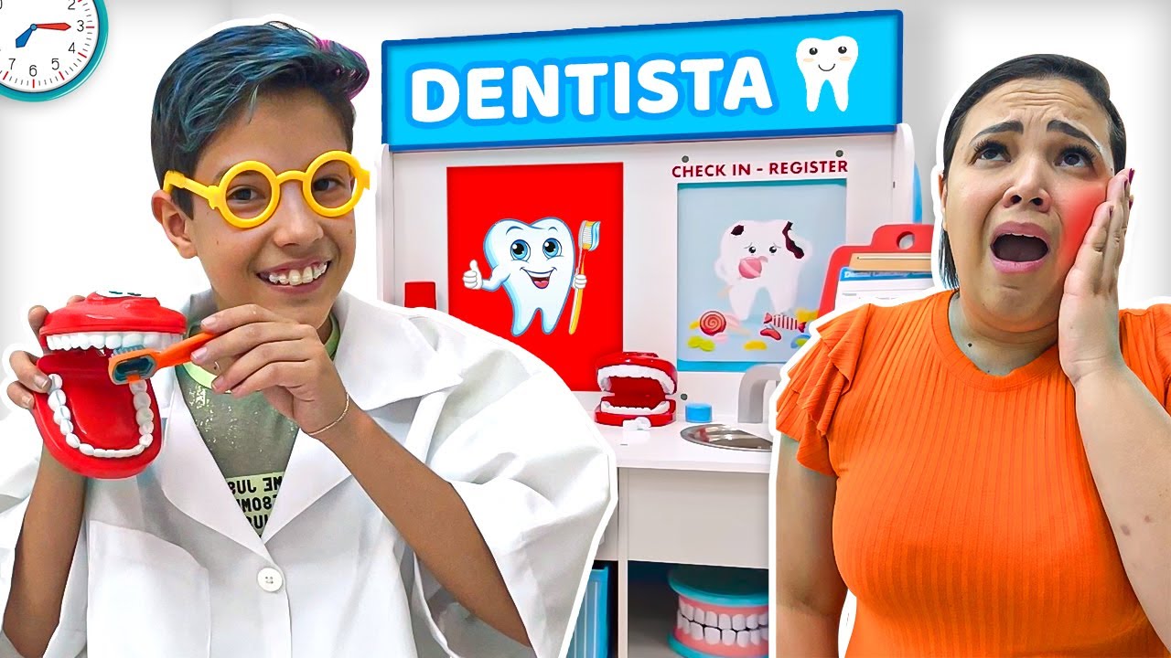 Henrique ENSINA a importância de como cuidar dos DENTES | Histórias engraçadas para crianças