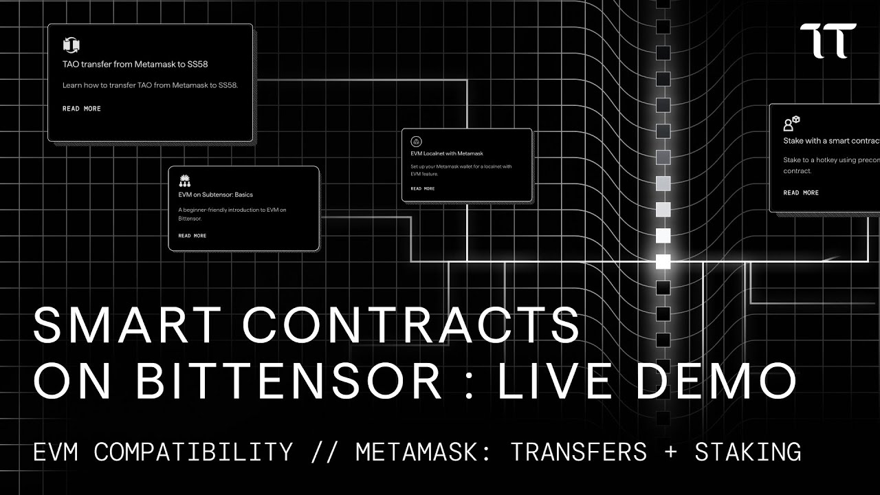 Live Demo of Bittensor EVM compatibility :: Metamask & TAO