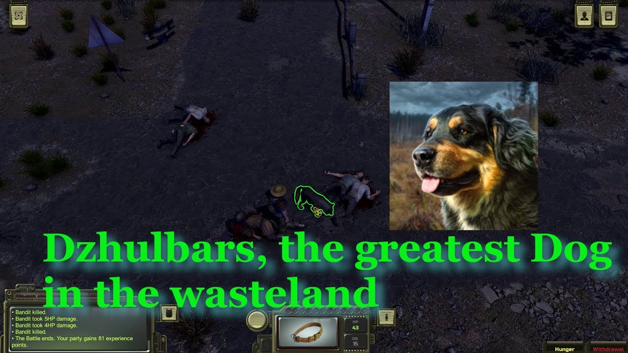 Atom rpg how to get the dog Dzhulbars and how to tame it the dog encounter and how to heal dog